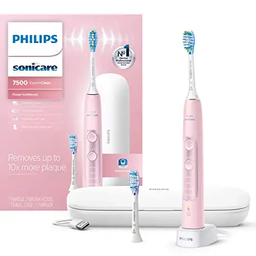 Philips Sonicare HX9690/07 ExpertClean 7500 Bluetooth Rechargeable Electric Toothbrush Pink