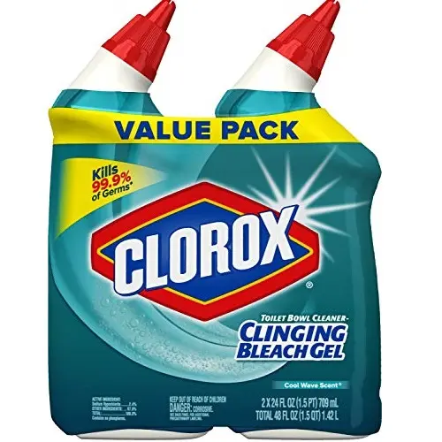 Clorox 马桶除菌洁净剂，带漂白，24 oz/瓶，共2瓶