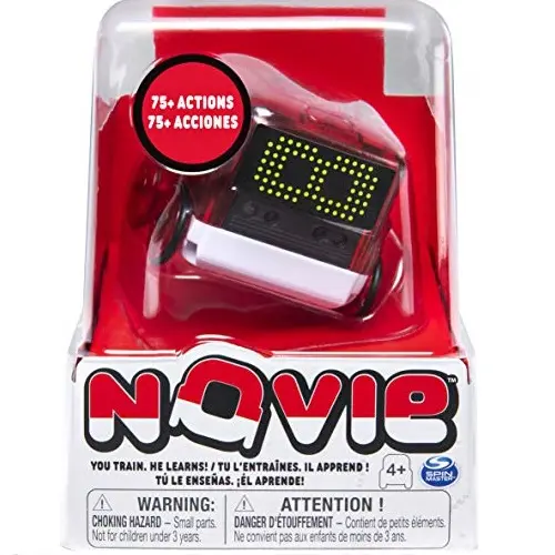 Novie, Interactive Smart Robot with Over 75 Actions and Learns 12 Tricks (Red), for Kids Aged 4 and Up