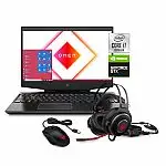 Omen by HP 15 FHD Gaming Laptop (i7-10750H, 8GB, 256GB SSD + 1TB GTX 1660 Ti), Mouse and Headset Bundle