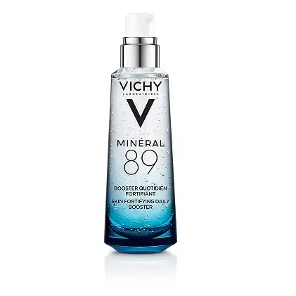 Vichy Mineral 89 Hydrating Hyaluronic Acid Serum and Daily Face Moisturizer For Stronger, Healthier Looking Skin,2.54 oz