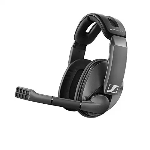 Sennheiser GSP 370 Over-Ear Wireless Gaming Headset, Low-Latency Bluetooth,Noise-Cancelling Mic, Flip-to-Mute, Audio Presets - PC, Mac, Windows, and PS4 Compatible - Black