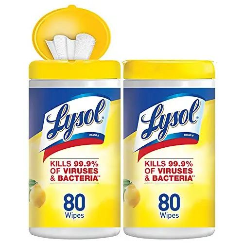 Lysol 家庭用筒装消毒湿巾柠檬和酸橙花香型