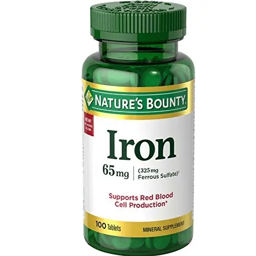 Nature's Bounty 补铁配方 65 Mg，100片