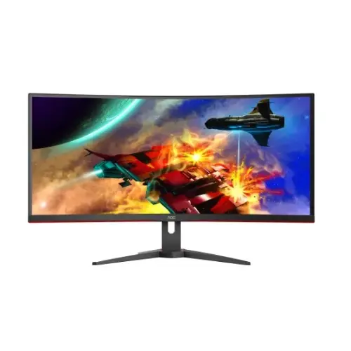 OfficeDepot： AOC   21:9 1080P 75Hz FreeSync 1500R 曲面显示器，34吋