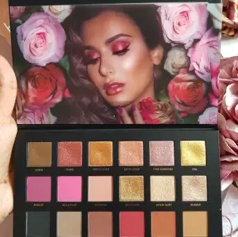 HUDA BEAUTY Rose Gold玫瑰金2代18色眼影盘