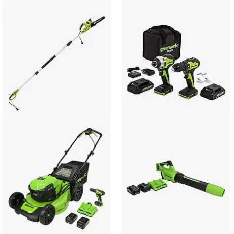 金盒特价！Amazon精选 Greenworks 无绳电动工具大促销！ 