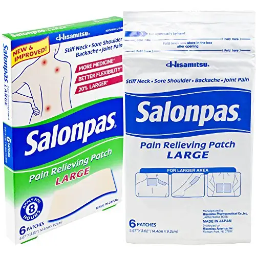 Salonpas撒隆巴斯 镇痛贴L码，6片