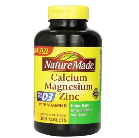 Nature Made Calcium, Magnesium & Zinc w. Vitamin D Tablets Value Size 300 Ct