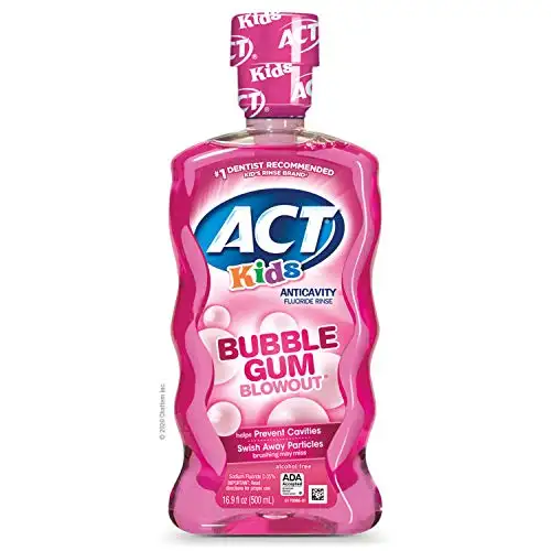 ACT 儿童防蛀含氟漱口水，16.9 oz，现点击coupon后仅售