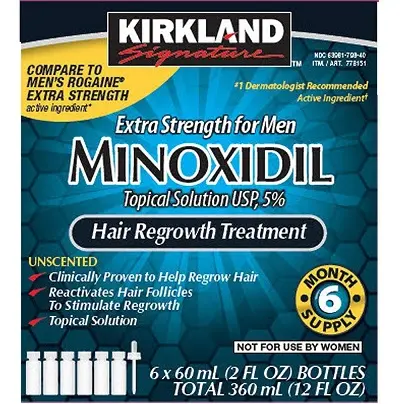 Kirkland Minoxidil 5 percentage Hair Loss Regrowth Treatment