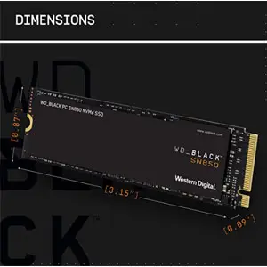 WD西部数据WD_BLACK SN850 NVMe PCIe Gen4技术 1TB SSD固态硬盘