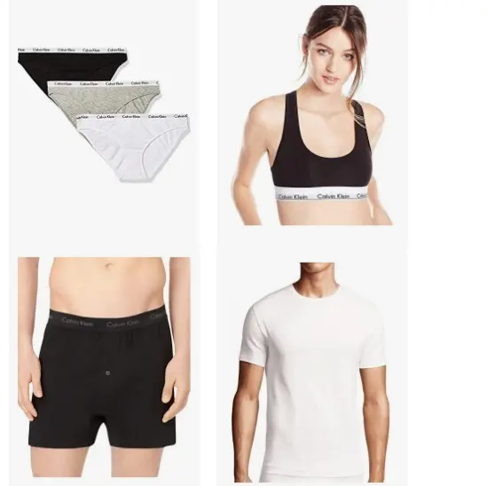 金盒特价！Amazon精选Calvin Klein 男、女内衣、内裤、T恤等服装促销！ 