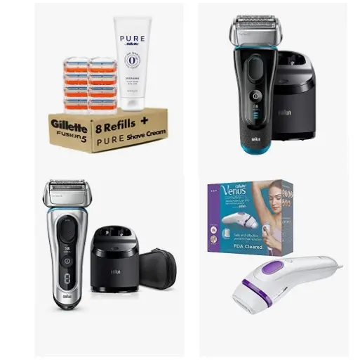 金盒特价！Amazon精选 Braun、 Gillette等品牌剃须刀、脱毛器大促销！ 