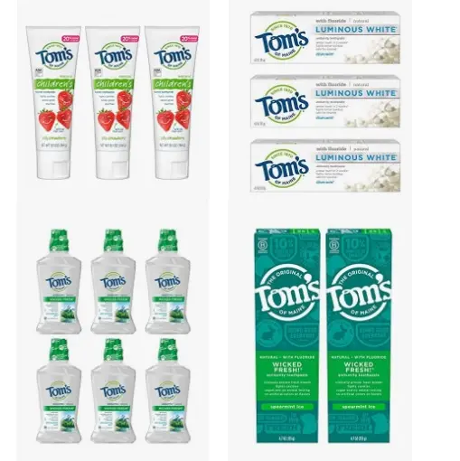 金盒特价！Amazon精选 Tom's of Maine牙膏、漱口水和身体除味剂大促销！ 