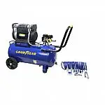 Goodyear. 8 Gallon Oil-Free Air Compressor + 20 Piece Accessory Kit