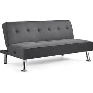 Alden Design Modern Convertible Futon with USB