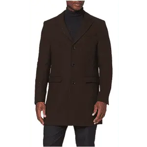 find. Men's Long Wool Mix Overcoat