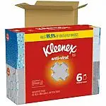 18-pack of Kleenex Anti-Viral Facial Tissue