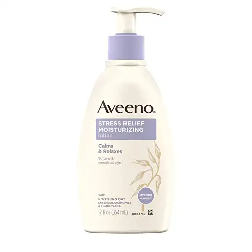 Aveeno 燕麦精华薰衣草舒缓压力身体乳，12 oz