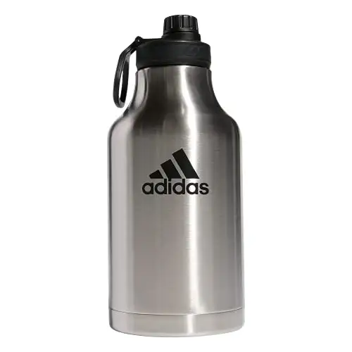 adidas 不锈钢 双壁 保温水壶， 62 oz