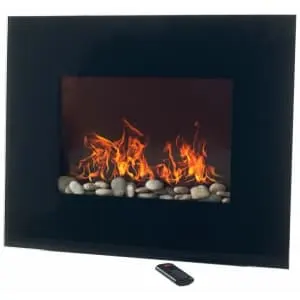 Wade Logan Lakey 26'' Surface Wall Mounted Electric Fireplace