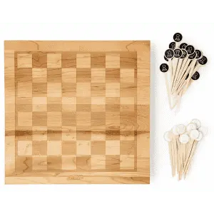 Snackgammon Chess & Cheese Board