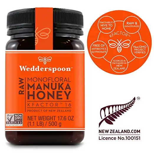 Wedderspoon 有机麦卢卡 16+ 蜂蜜，17.6oz
