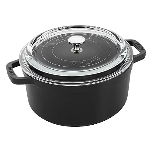 Staub 超好用4夸脱铸铁锅，玻璃锅盖