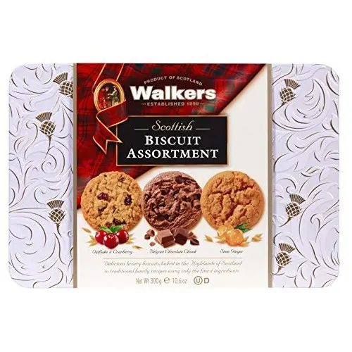 史低价！Walkers 经典 什锦 黄油饼干 锡罐礼盒，10.6 oz