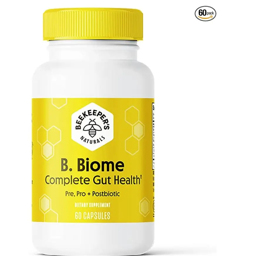 Beekeeper's Naturals B.Biome 益生菌蜂胶粉胶囊