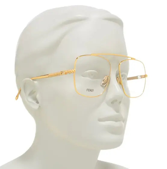 FENDI 57mm Aviator Optical Frames