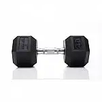 40-lbs Tru Grit Fitness Hex Rubber Dumbbell