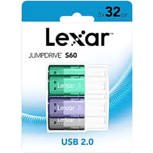 Lexar JumpDrive S60 32GB Flash Drive 5-Pack