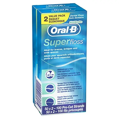 Oral-B 超级牙线， 50支/盒，共 2盒