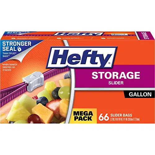 Hefty Slider 食物保鲜存储袋，66个装