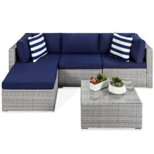 Best Choice 5-Piece Modular Wicker Sectional Patio Set