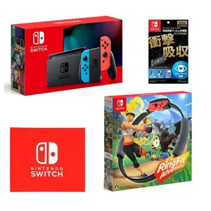 日版Nintendo 任天堂 Switch 游戏家庭主机+《健身环大冒险》体感游戏套装