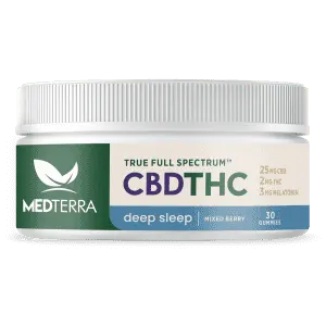 Medterra 30-Count True Full Spectrum Deep Sleep 25mg CBD Gummies