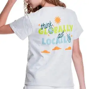 CHAMPION x steffi lynn Think Globally T恤