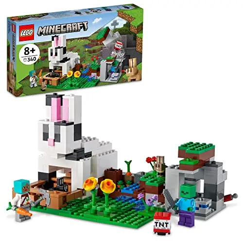 LEGO乐高 Minecraft 我的世界系列 21181 兔子牧场