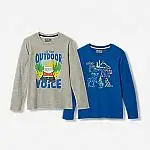 Eddie Bauer Kids Flash Sale: 2-Pk Long-Sleeve T-Shirt $12.80