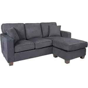 OSP Home Furnishings Russell Reversible Sectional Sofa