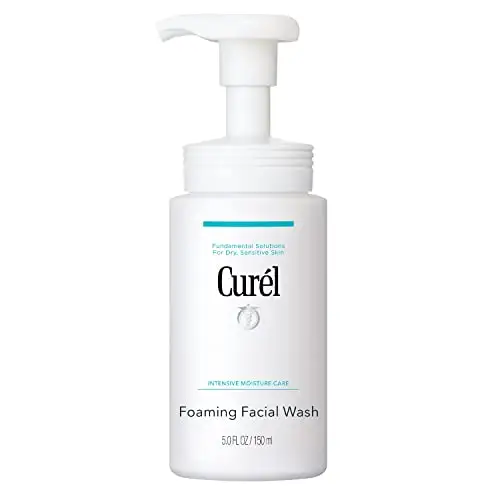 Curel Foaming Daily Face Wash for Sensitive Skin