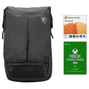 MSI Air 17.3" Laptop Backpack w/ 1-yr. Microsoft 365 & 3-mo. Xbox Game Pass for PC