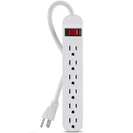 Belkin 贝尔金6插口接线板，3英尺延长线