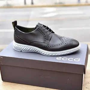 ECCO爱步 ST.1 Hybrid Lite 男士布洛克真皮休闲鞋 837204