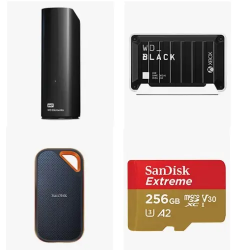金盒特价！Amazon精选 Western Digital西数硬盘和SanDisk闪迪闪存卡促销！ 
