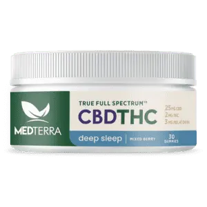 Medterra 30-Count True Full Spectrum Deep Sleep 25mg CBD Gummies