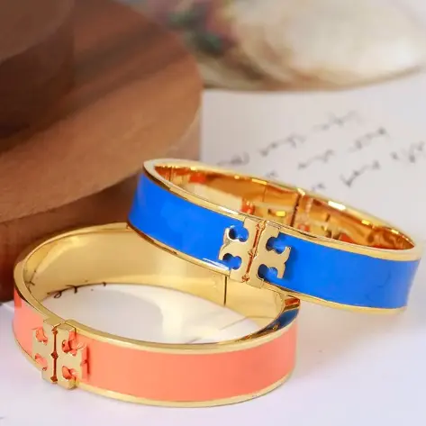 Tory Burch 汤丽柏琦 Kira 珐琅金属手镯